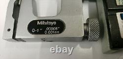 Mitutoyo 0-1 x. 00005 Digital Uni-Mike Anvil Micrometer Friction Thimble