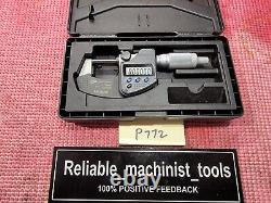 Mitutoyo 0-1 x. 00005 (Res) Series 293 Coolant Proof IP65 Digimatic Micrometer