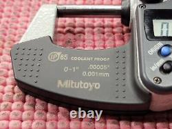 Mitutoyo 0-1 x. 00005 (Res) Series 293 Coolant Proof IP65 Digimatic Micrometer