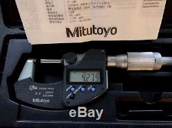 Mitutoyo 0-25mm 0-1 Digimatic Micrometer SPC IP65- Ratchet Thimble