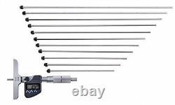 Mitutoyo 0-300mm DMC100-300MX Interchangeable Rod Depth Micrometer 329-251-30