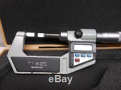 Mitutoyo 0-422-311 Digital Blade Micrometer Inch + Metric Ratchet In Box Nice
