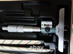 Mitutoyo 0-4 Micrometer Digit Depth Gage Set 229-131 DMC4-4K