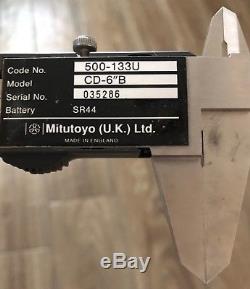Mitutoyo 0-6 Digital Caliper 500-196-30, Digital Micrometer 0-1 in Wood box