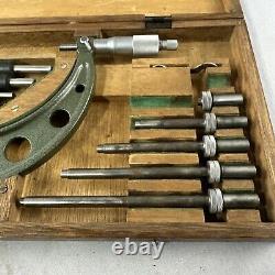 Mitutoyo 0-6 Digital Outside Micrometer Set Machinist Inspection Tools