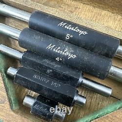 Mitutoyo 0-6 Digital Outside Micrometer Set Machinist Inspection Tools