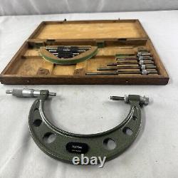 Mitutoyo 0-6 Digital Outside Micrometer Set Machinist Inspection Tools