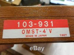 Mitutoyo 103-931 Micrometer Set. 0001 Range 0 4 Complete With Original Box