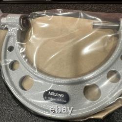 Mitutoyo 104 139A 0-100mm Outside Micrometer with Interchangeable Anvils New