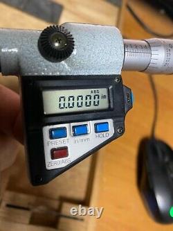 Mitutoyo 10-11 Digital Blade Micrometer Excellent Condition with Data Button