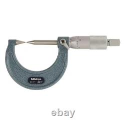 Mitutoyo 112-237 Point Micrometer, 0 To 1, 30 Deg Carbide