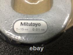 Mitutoyo 114-161 3 Flute V-anvil Micrometer 1-15mm