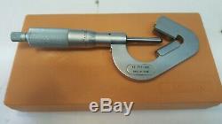 Mitutoyo 114-202 V-Anvil Micrometer 0.09-1 3 Flutes-Carbide Tipped, Nice, FShip