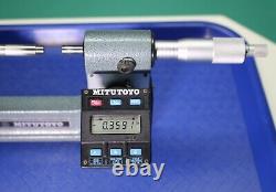 Mitutoyo #121-132 0-2 Digital Bench Micrometer 50mm Metric & SAE Machinist #890