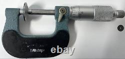 Mitutoyo 123-125 Rolling Digital Disc Micrometer, 0-1 Range. 001 Graduation