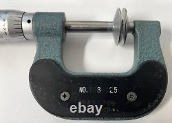 Mitutoyo 123-125 Rolling Digital Disc Micrometer, 0-1 Range. 001 Graduation