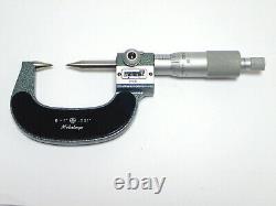 Mitutoyo 142-225 Point Digital Micrometer 0-1, 0.001 Grad, Original Box Tested