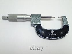 Mitutoyo 142-225 Point Digital Micrometer 0-1, 0.001 Grad, Original Box Tested