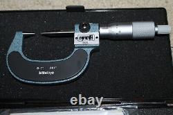 Mitutoyo 142-225 Point Digital Micrometer 0-1, 0.001 New