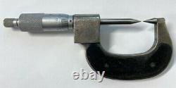 Mitutoyo 142-225 Rolling Digital Counter Point Micrometer, 0-1 Range. 001