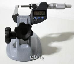 Mitutoyo 156-101-10 Micrometer Stand with 293-340-30 IP65 Digimatic Micrometer