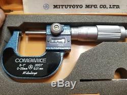 Mitutoyo 159-211 Combimike Digital Outside Micrometer 0-1.001 Graduation