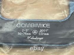 Mitutoyo 159-213 Combimike Digital Micrometer 2-3 VINTAGE! No case