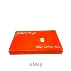 Mitutoyo 189-129 Digit Sheet Metal Micrometer 0-1.0001 6 Deep Throat Japan