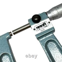 Mitutoyo 189-129 Digit Sheet Metal Micrometer 0-1.0001 6 Deep Throat Japan