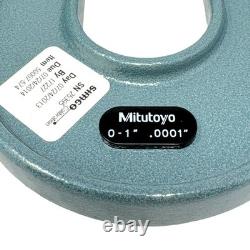 Mitutoyo 189-129 Digit Sheet Metal Micrometer 0-1.0001 6 Deep Throat Japan
