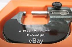 Mitutoyo 193-101 Micrometer Digit Read, 0-25mm/0.001mm