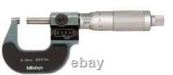 Mitutoyo 193-111 Digit Outside Micrometer Ratchet Stop 0-25Mm Range 0.001mm