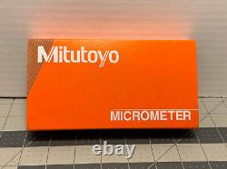 Mitutoyo 193-111 Digit Outside Micrometer Ratchet Stop 0-25mm Range, 0.001mm