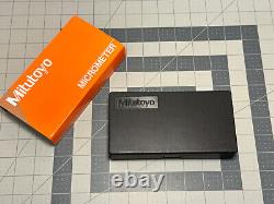 Mitutoyo 193-111 Digit Outside Micrometer Ratchet Stop 0-25mm Range, 0.001mm