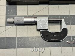 Mitutoyo 193-111 Digit Outside Micrometer Ratchet Stop 0-25mm Range, 0.001mm