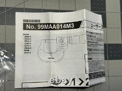 Mitutoyo 193-111 Digit Outside Micrometer Ratchet Stop 0-25mm Range, 0.001mm