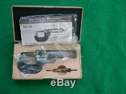 Mitutoyo #193-211 0-1 Digital Micrometer, Carbide. 0001, Lock, Friction End