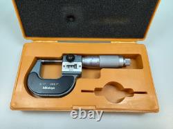 Mitutoyo 193-211 Digital Outside Micrometer, Friction Thimble, 0-1'' Range