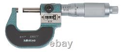 Mitutoyo 193-211 Rolling Digit Outside Micrometer, 0-1 Range. 0001 SH