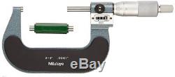 Mitutoyo 193-213, 2 3 X. 0001 Digit Outside Micrometer, Ratchet