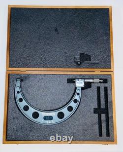 Mitutoyo 193-220 Outside Micrometer 9-10 Mechanical Counter + Wood Case Read