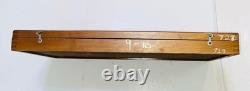Mitutoyo 193-220 Outside Micrometer 9-10 Mechanical Counter + Wood Case Read