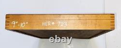 Mitutoyo 193-220 Outside Micrometer 9-10 Mechanical Counter + Wood Case Read