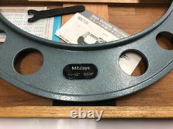 Mitutoyo 193-222 Digit Outside Micrometer 11-12 Range, 0.0001 Graduation