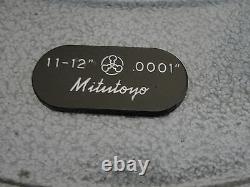 Mitutoyo 193-222 Digit Outside Micrometer 11-12 Range, 0.0001 Graduation