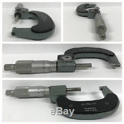 Mitutoyo 193-901 0-75mm Digit Outside Micrometer 3pc Set #23692902