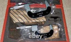 Mitutoyo 193-901 Digit Outside Micrometers, Ratchet Stop, 0-75mm Range, 0.0001