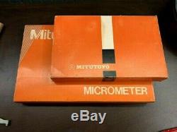 Mitutoyo 193 digital micrometer set. 0-4.0001 -Never Used