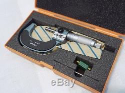 Mitutoyo 1-2'' Mechanical Digital Outside Micrometer. 0001'' Carbide Tip #193-212