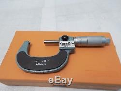 Mitutoyo 1-2'' Mechanical Digital Outside Micrometer. 0001'' Carbide Tip #193-212